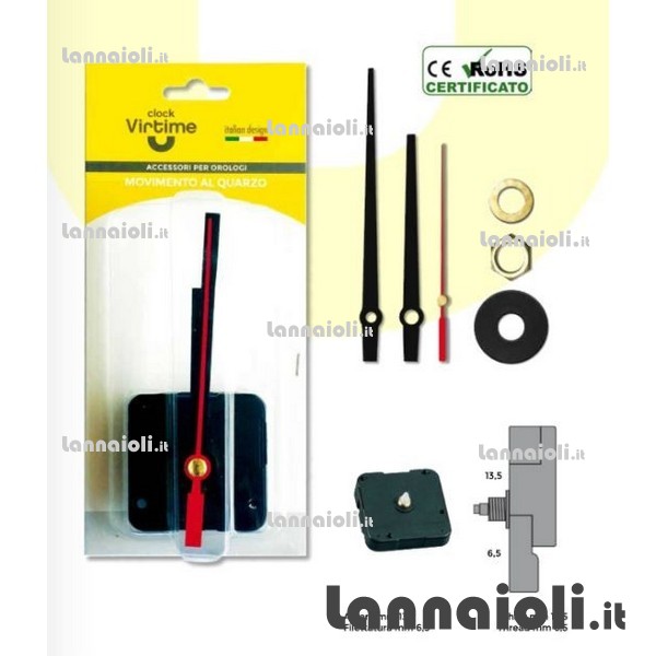 MECCANISMO OROLOGIO+LANCETTE MECCANISMO OROLOGIO+LANCETTE