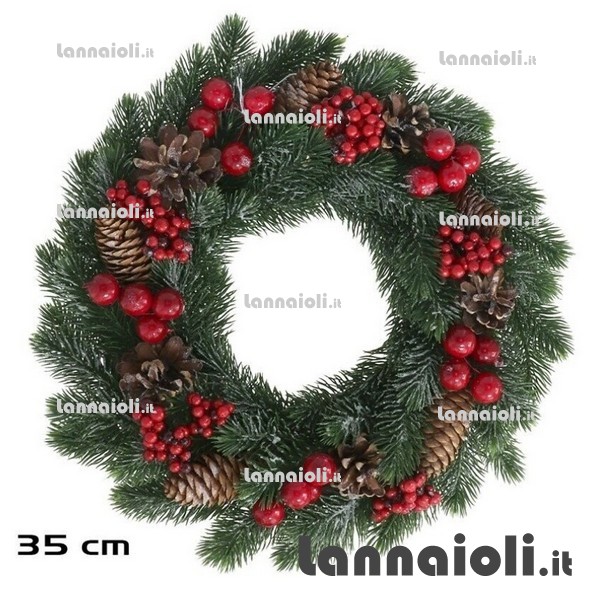 GHIRLANDA BACCHE E PIGNE CM.35 